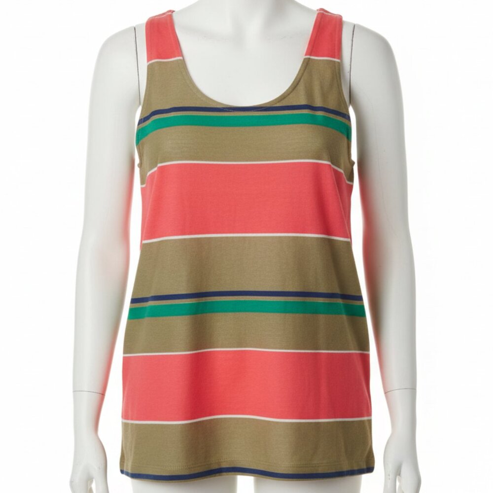 Bonker Women's Beach Casual Stripe Tank Size Large